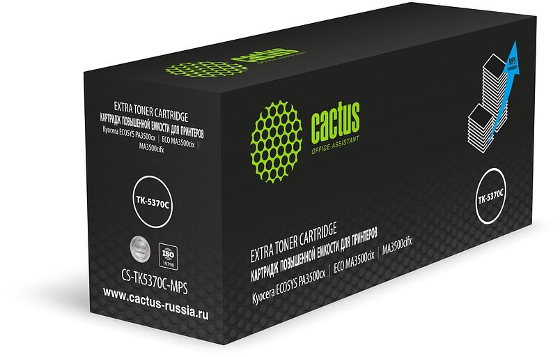 Картридж лазерный Cactus CS-TK5370C-MPS голубой (13000стр.) для Kyocera ECOSYS PA3500cx/ECO MA3500cix/MA3500cifx фото 1