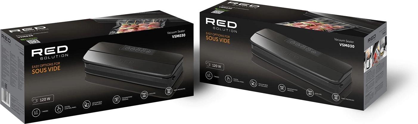 Вакуумный упаковщик Red Solution VSM030 120Вт черный фото 6