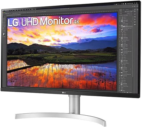 Монитор LG 31.5" 32UN650K-W белый IPS LED 5ms 16:9 HDMI M/M матовая HAS 1000:1 350cd 178гр/178гр 3840x2160 60Hz DP 4K 8.2кг фото 2