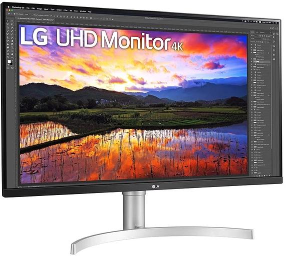 Монитор LG 31.5" 32UN650K-W белый IPS LED 5ms 16:9 HDMI M/M матовая HAS 1000:1 350cd 178гр/178гр 3840x2160 60Hz DP 4K 8.2кг фото 3
