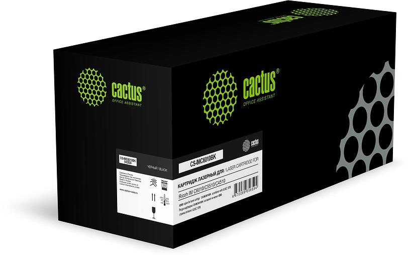 Картридж лазерный Cactus CS-IMC6010BK 842530 черный (42000стр.) для Ricoh IM C6010/C5510/C4510 с чипом фото 1