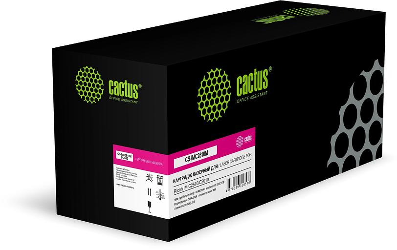 Картридж лазерный Cactus CS-IMC2510M 842563 пурпурный (18000стр.) для Ricoh IM C2510/C2010 с чипом фото 1