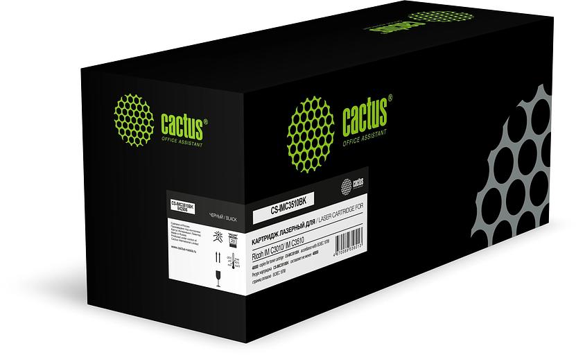 Картридж лазерный Cactus CS-IMC3510BK 842506 черный (40000стр.) для Ricoh IM C3010/ IM C3510 фото 1