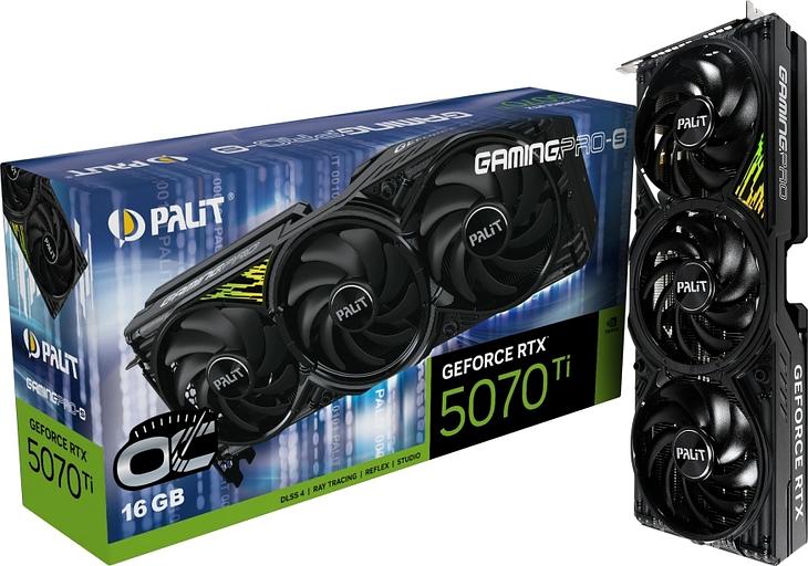 Видеокарта Palit PA-RTX5070Ti GAMINGPRO-S OC 16GB фото 10