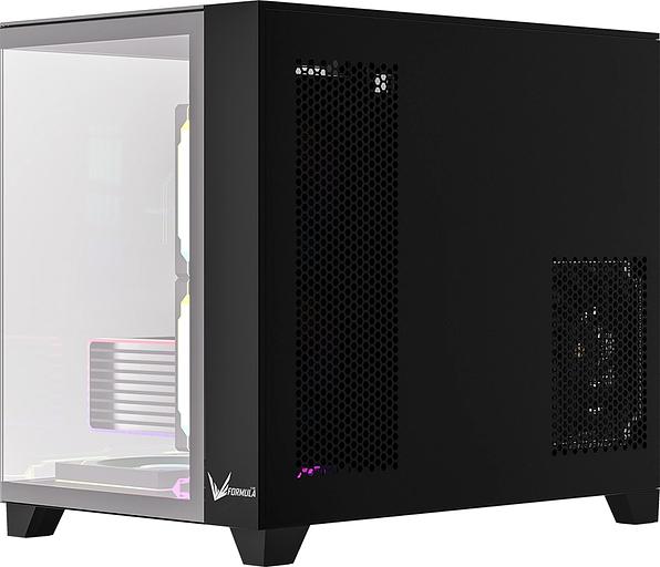 Корпус Formula Crystal Z9ML Floe черный без БП mATX 4x120mm 2xUSB3.0 audio bott PSU фото 5