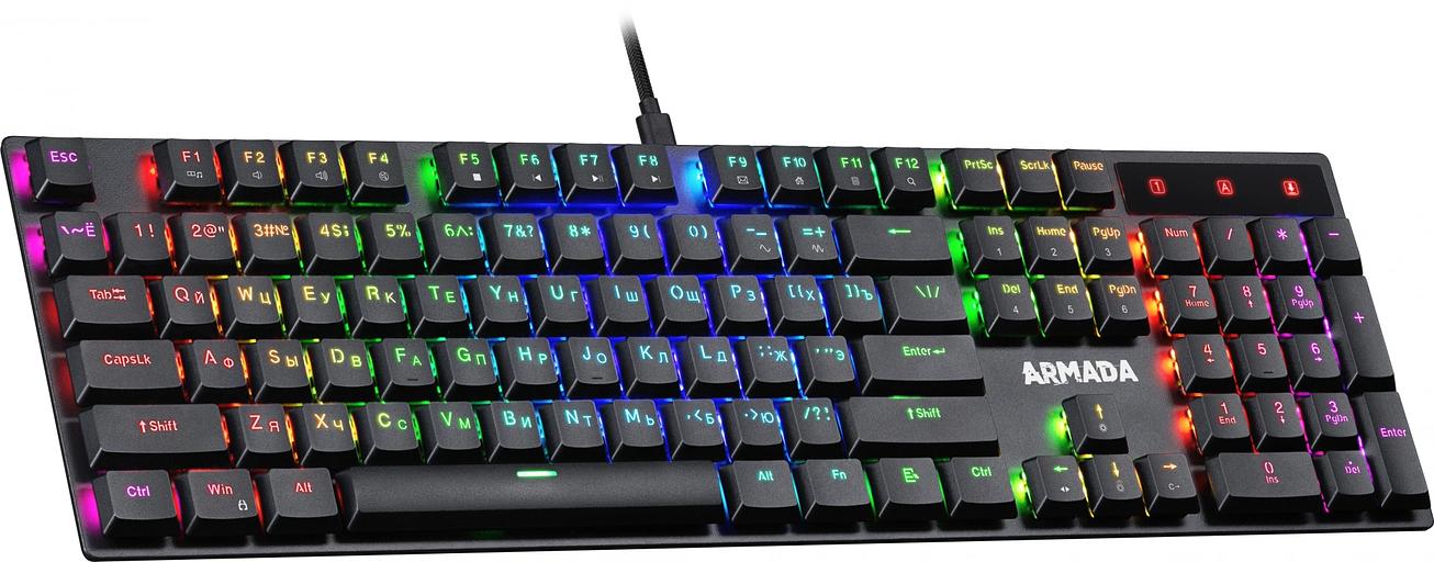 Клавиатура механическая DEFENDER (45004) Armada GK-004 RU фото 3