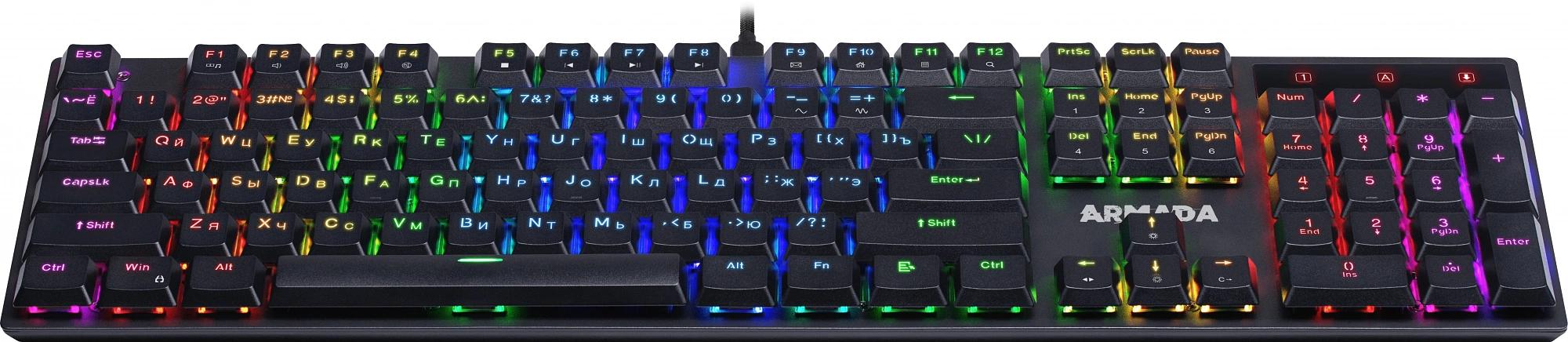 Клавиатура механическая DEFENDER (45004) Armada GK-004 RU фото 6