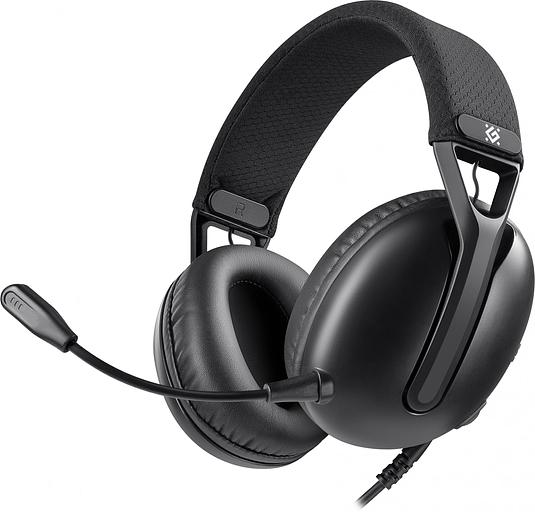 Гарнитура игровая DEFENDER (64545) Mamba черный, провод 2.1 м фото 1