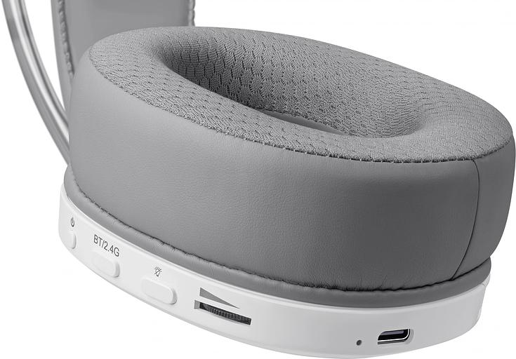 Гарнитура игровая DEFENDER (64695) Tsunami BT/2.4G, белый фото 8