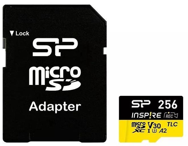 Флеш карта microSDXC 256GB Silicon Power SP256GBSTXLA2V1NSP Inspire V30 A2 w/o adapter фото 1