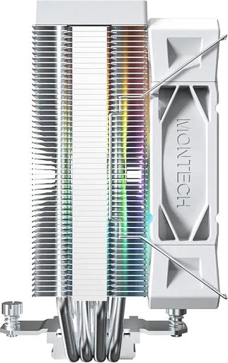 Устройство охлаждения(кулер) Montech NX400 ARGB Soc-AM5/AM4/1200/1700/1851 белый 4-pin 34.17dB Al+Cu 220W Ret (NX400ARGBWH) фото 4