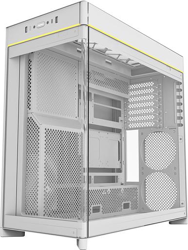 Корпус Montech HS02 белый без БП ATX 4x140mm 2xUSB3.0 audio bott PSU фото 2