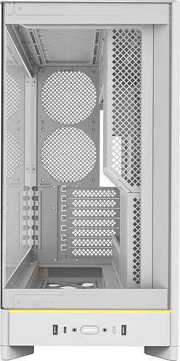 Корпус Montech HS02 белый без БП ATX 4x140mm 2xUSB3.0 audio bott PSU фото 3