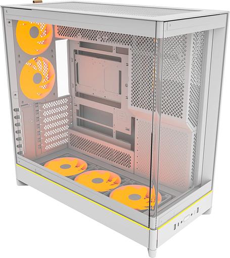 Корпус Montech HS02 PRO белый без БП ATX 4x140mm 2xUSB3.0 audio bott PSU фото 1