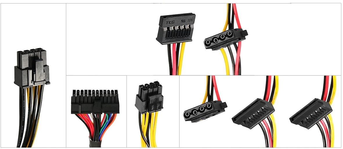 Блок питания KingPrice TFX 350W KPPSU350 (20+4pin) 80mm fan 3xSATA фото 8