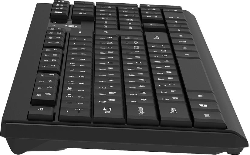 Клавиатура + мышь Оклик S269W клав:черный мышь:черный USB беспроводная slim Multimedia (2070303) фото 2