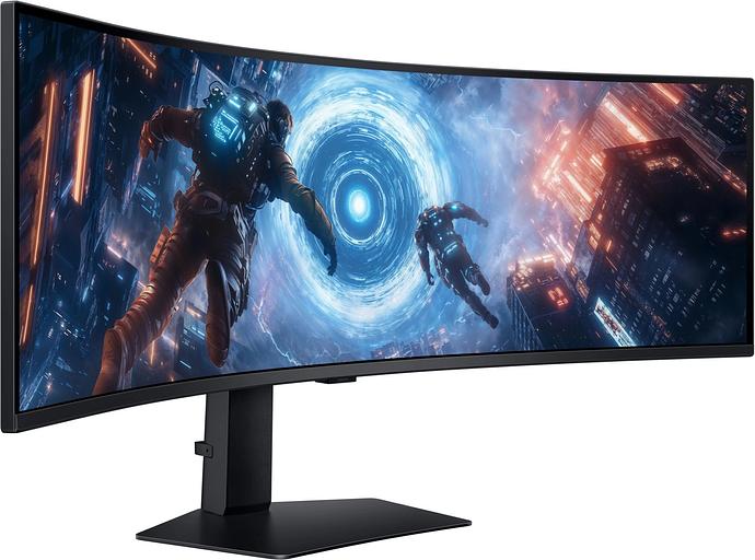 Монитор Samsung 49" S49FG916EIXCI черный VA LED 1ms 32:9 HDMI M/M матовая HAS 2500:1 350cd 178гр/178гр 5120x1440 144Hz DP 2K USB 15.6кг фото 2