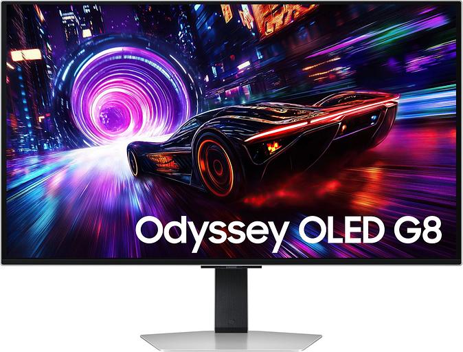 Монитор Samsung 32" Odyssey OLED G8 LS32FG812SIXCI серебристый OLED LED 16:9 HDMI матовая HAS Piv 260cd 178гр/178гр 3840x2160 240Hz DP 4K USB 8.4кг фото 1