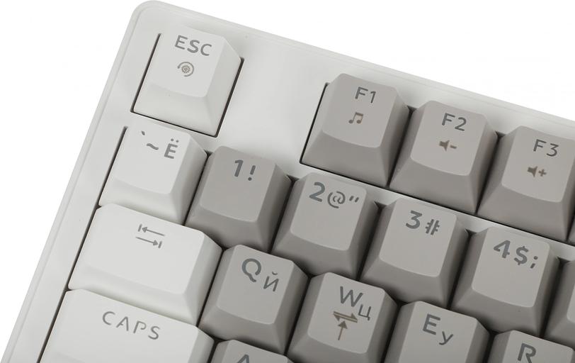 Клавиатура механическая DEFENDER (45473) Dasher GK-472 RU,серый/белый фото 6