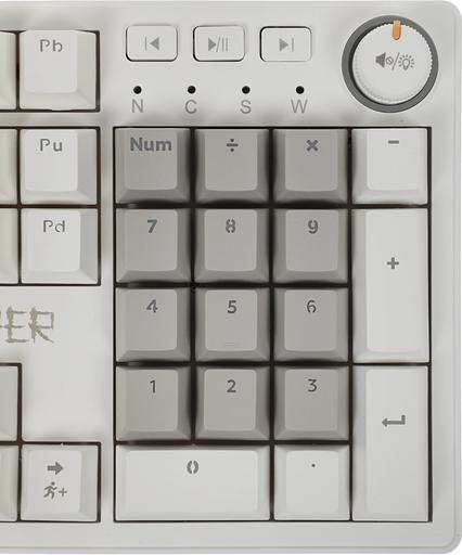 Клавиатура механическая DEFENDER (45473) Dasher GK-472 RU,серый/белый фото 8