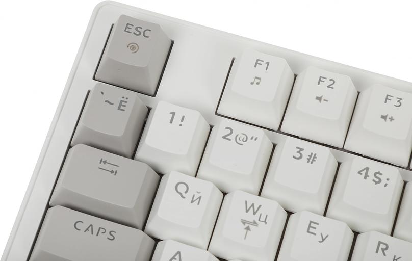 Клавиатура механическая DEFENDER (45472) Dasher GK-472 RU,белый/серебро фото 6