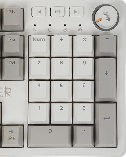 Клавиатура механическая DEFENDER (45472) Dasher GK-472 RU,белый/серебро фото 8