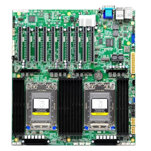 MB Gooxi G2DERO-B-PK2, 2xSP3 AMD EPYC 7001/7002/7003, 16xDDR4 ECC REG, 2xSFF8643, 6* PCI-E 4.0 x8, 4* PCI-E 4.0 x16, M.2 PCIe x4 2280, 2x1GbE LAN i350, IPMI, VGA, COM, 2*USB 3.0, E-ATX фото 1