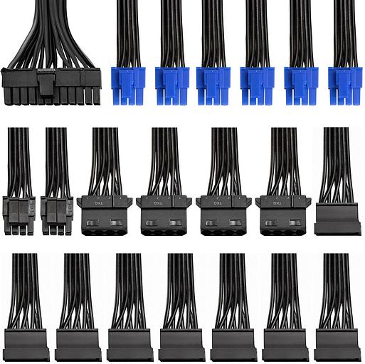 Блок питания EXEGATE EX222115RUS Блок питания 1000W Exegate 1000PPX RTL, ATX, black, active PFC, 14cm, 24p+2*(4+4)p,PCI-E,5SATA,,4IDE фото 5