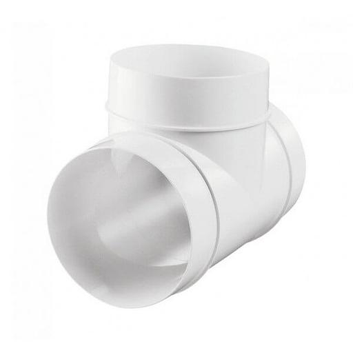 Тройник круглый вентиляционный d125 мм фото 1