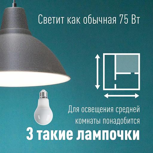 Лампа светодиодная А55 9Вт 6500К Е27 Космос LkecLED9wA55E2765 фото 3