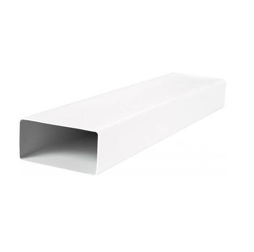 Воздуховод прямоугольный пластиковый 55х110 мм х 1 м фото 1