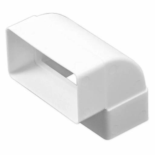 Вертикальное колено вентиляционное 90, 55х110 мм фото 1