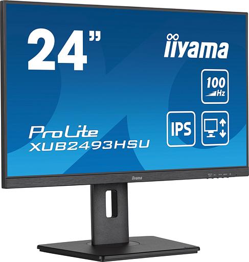 Монитор Iiyama 23.8" ProLite XUB2493HSU-B7 черный IPS LED 1ms 16:9 HDMI M/M матовая HAS Piv 1300:1 300cd 178гр/178гр 1920x1080 100Hz DP FHD USB 4.6кг фото 3