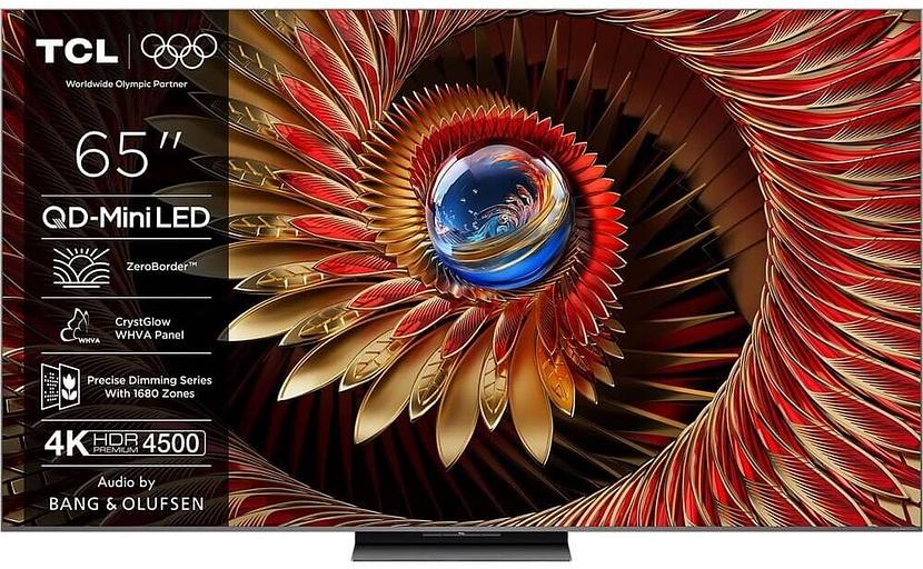 Телевизор QLED TCL 65" 65C8K черный 4K Ultra HD 120Hz DVB-T DVB-T2 DVB-C DVB-S DVB-S2 USB WiFi Smart TV фото 1