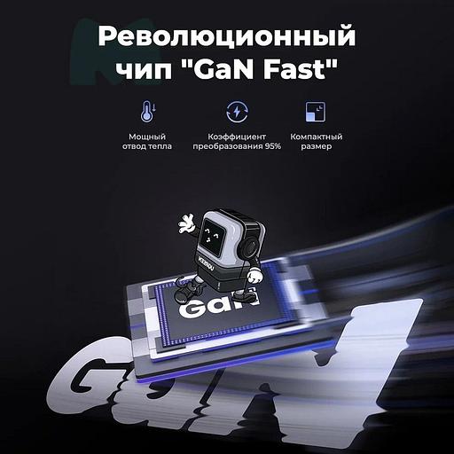 Сетевое зарядное устройство UGREEN CD361 (35291) UNO 65W USB-A+2*USB-C Robot GaN Tech Fast Charger E фото 10