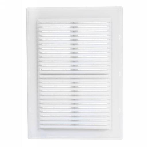 Решетка вентиляционная разъёмная пластиковая 21х21 см с сеткой фото 1