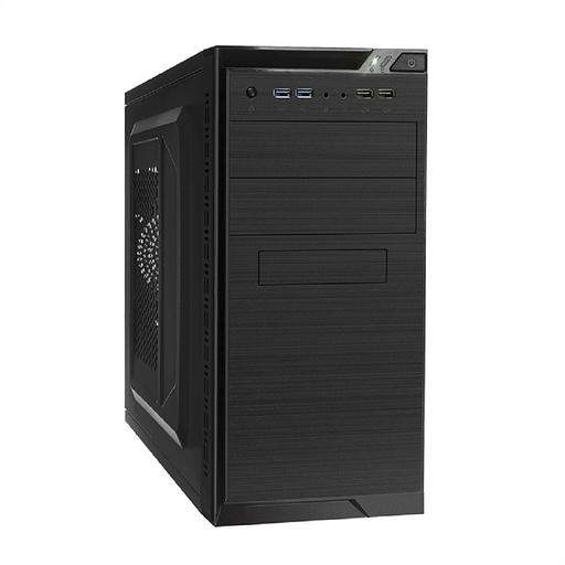 Корпус Minitower ExeGate QA-412U-UNS500 (mATX, БП UNS500 с вент. 12см, 2*USB+2*USB3.0, аудио, черный) фото 1