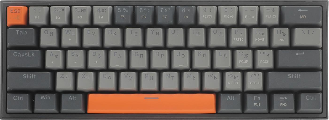 Клавиатура REDRAGON (72599) Fizz RU,Rainbow,красные свитчи, механическая фото 7