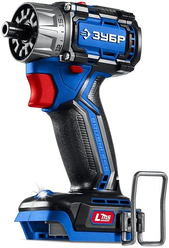 ЗУБР КОМПАКТ Комби #2, 20 В, 50 Н·м, 2 АКБ LMS (2 А·ч), бесщеточная модульная дрель-шуруповерт, кейс, ПРОФЕССИОНАЛ (DB-50-22-H3) фото 1