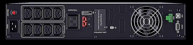 Источник бесперебойного питания/ ИБП Сайбер Электро РСК-ПИЛОТ-3000Р-М Линейно-интерактивный 3000ВА/2700Вт. USB/RS-232/EPO/SNMP slot (8 IEC С13, IEC C19 x 1) (12В /7.5Ач. х 6 ) 2U (Изготовлено в РФ) фото 3