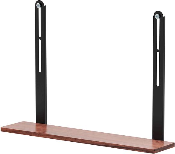 Подставка для телевизора Ultramounts UM313B черный/орех макс.10кг напольный фото 2