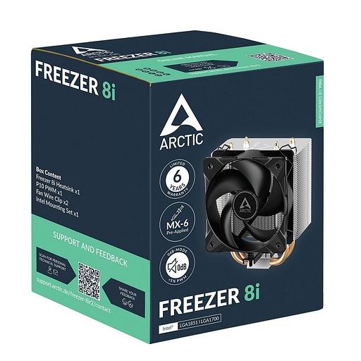 Вентилятор для процессора Arctic Freezer 8i Retail (Intel Socket 1851, 1700) (ACFRE00190A) фото 6