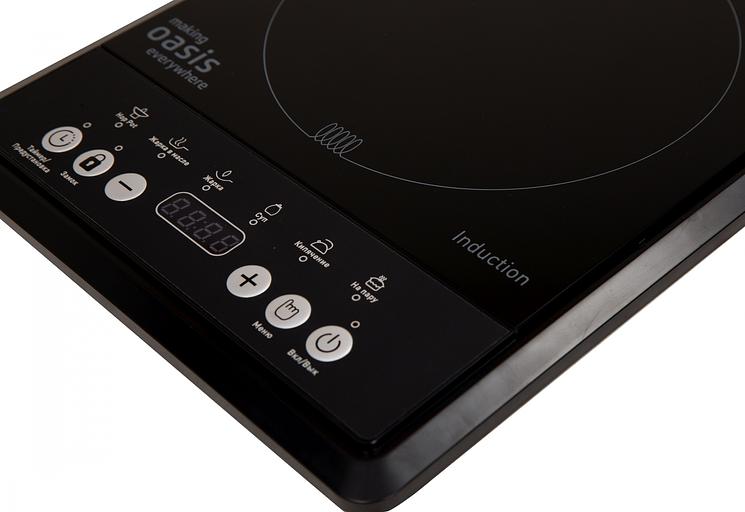 Плита Индукционная Oasis PI-B12SK черный закаленное стекло (настольная) (РI-B12SK) фото 4