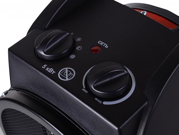 Тепловая пушка электрическая Ресанта ТЭПК-5000К1 5000Вт красный/черный фото 6