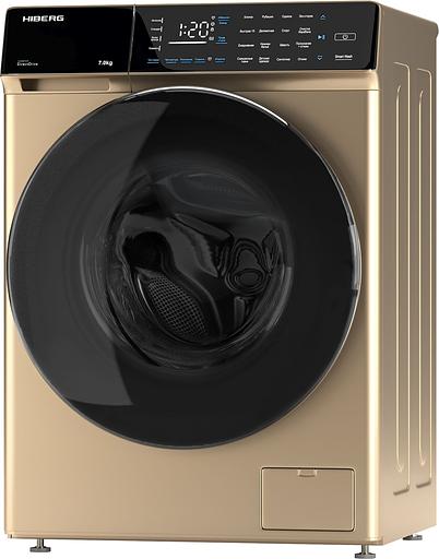 Стиральная машина Hiberg i-DDQ9-712 G класс: A+++ загр.фронтальная макс.:7кг золотистый инвертер фото 2