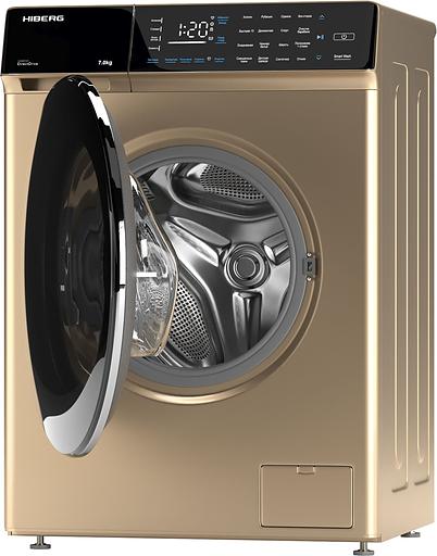 Стиральная машина Hiberg i-DDQ9-712 G класс: A+++ загр.фронтальная макс.:7кг золотистый инвертер фото 4