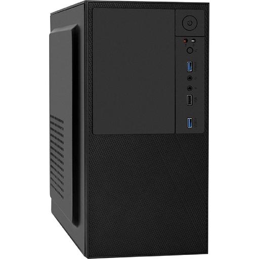 Корпус Minitower ExeGate BAA-308U2-UNS500 (mATX, БП UNS500 с вент. 12см, 1*USB+2*USB3.0, HD Audio, черный) фото 1
