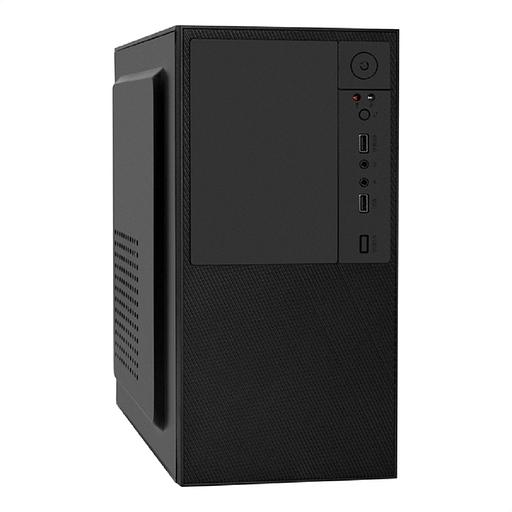 Корпус Minitower ExeGate BAA-308-UNS400 (mATX, БП UNS400 с вент. 12см, 2*USB, HD Audio, черный) фото 1