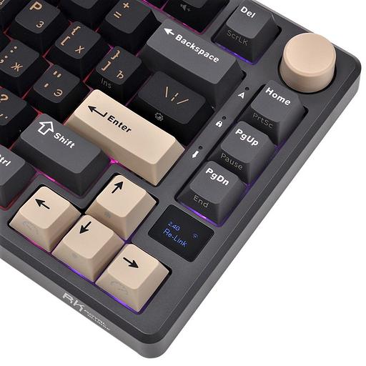 Клавиатура Royal Kludge RK-M75 Phantom USB/2.4 GHz/Bluetоoth, RGB, Hot Swap, K silver switch фото 7