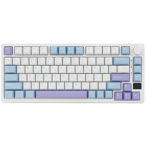 Клавиатура Royal Kludge RK-M75 Taro milk USB/2.4 GHz/Bluetоoth, RGB, Hot Swap, K silver switch фото 2